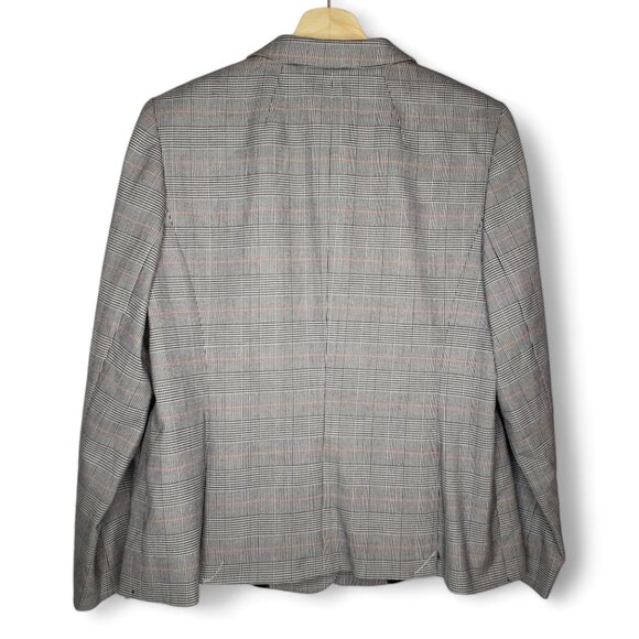 Talbots Gray Plaid Blazer - Picture 2 of 6